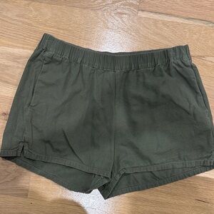 Madewell Dark Green Athletic Shorts